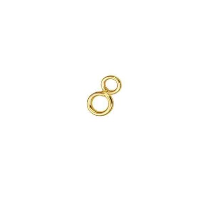 Terminal ochito 7mm.Hilo 0.7mm.Gold filled 14/20 52701